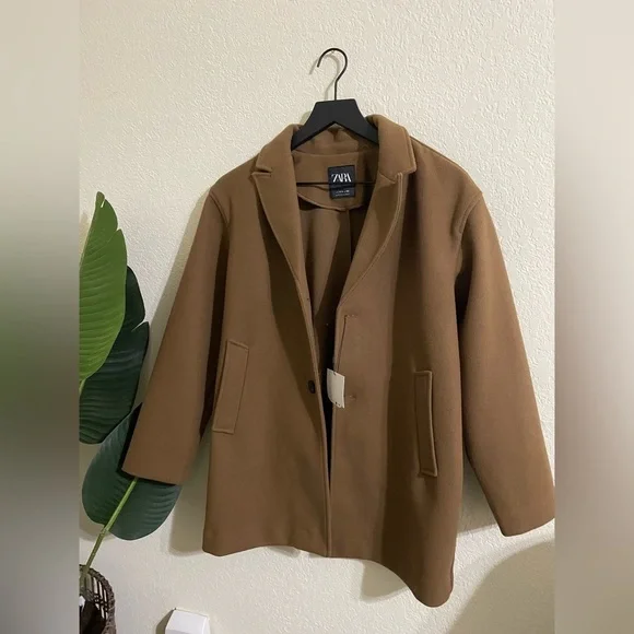 Zara Women's Brown Coat - Picture 3 of 7